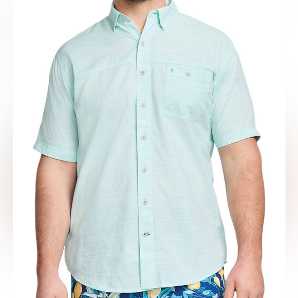 Izod Other - Izod Saltwater Relaxed Button Down Shirt Short Sleeve